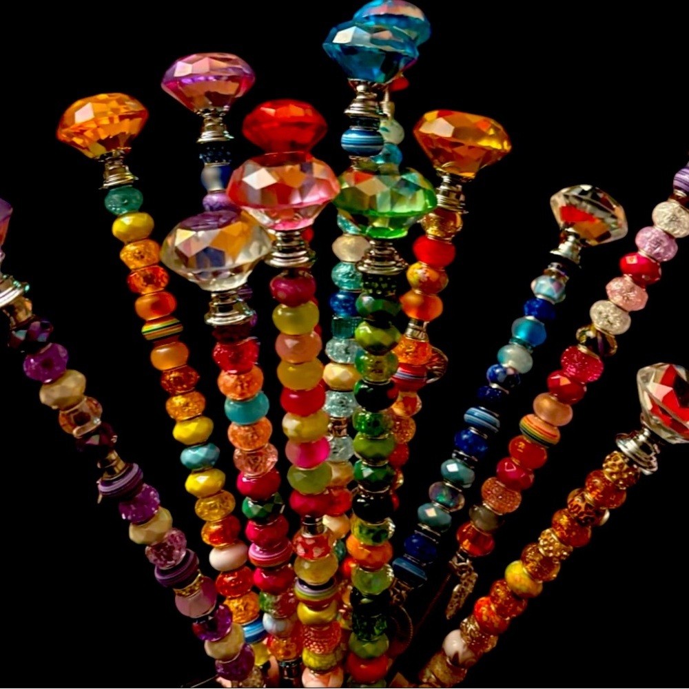 Crystal Glass Fairy Wands. Garden Stake. Sun Catchers. Yard Art.